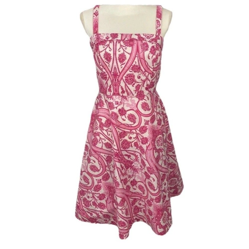 Vintage Yves Cossette Depeche Mode A Line Paisley Girlypop Sundress -Size 4